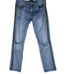 Pilcro and the Letterpress Slim Boyfriend Jeans 26 Mid Rise Relaxed Fit Soft Fad